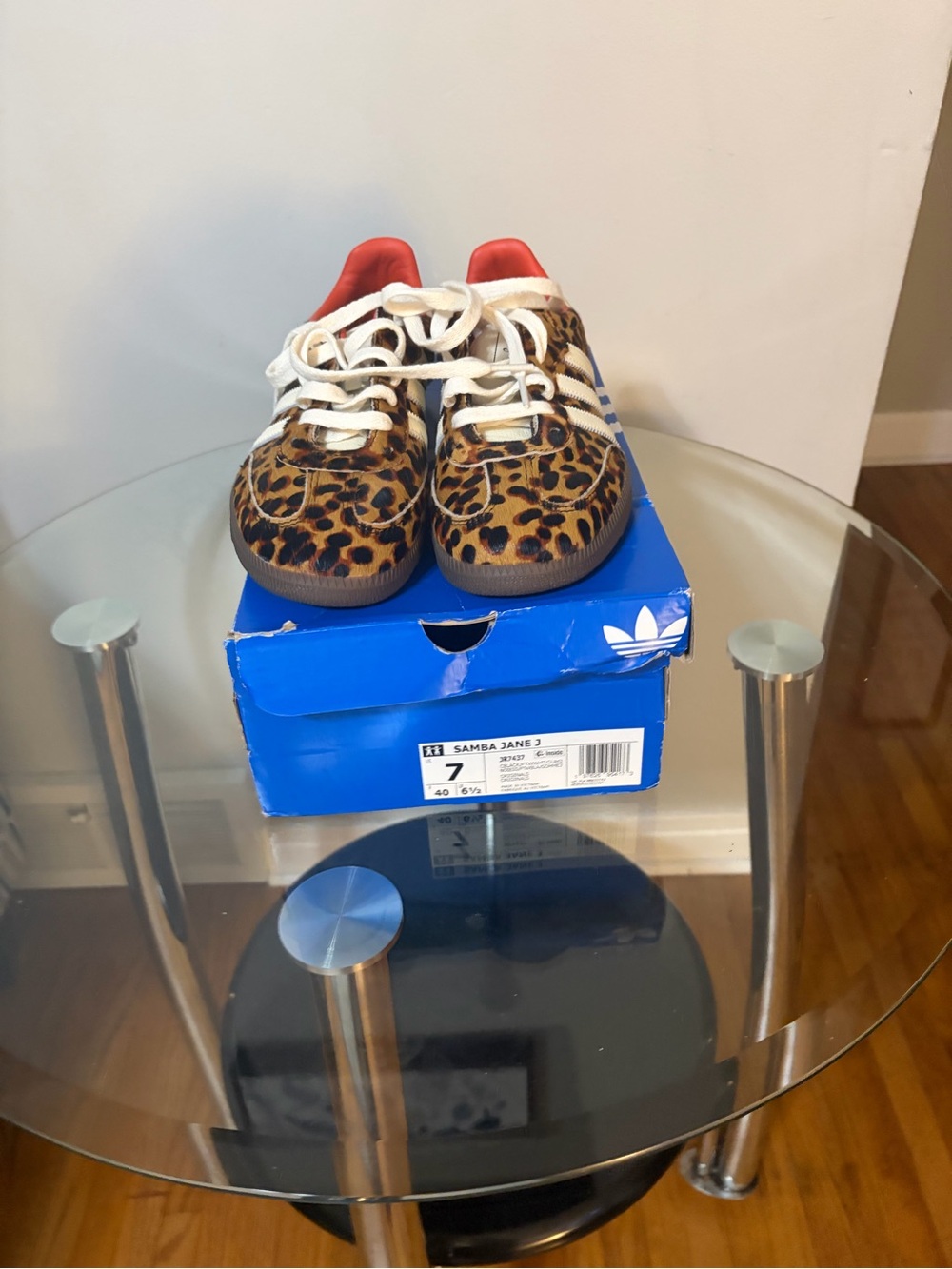 Adudas Women’s Leopard Print Samba - Brown/Black/White/Red